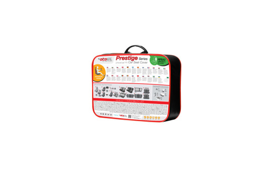 Juego de fundas de asiento universales de tela 'Prestige', cuadros negros/antracita (11 piezas), Imagen 7