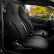 Juego de fundas de asiento universales de tela CityBug Sport Plus Black - 9 piezas - aptas para airbag lateral