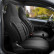 Juego de fundas de asiento universales de tela CityBug Sport Plus Black - 9 piezas - aptas para airbag lateral, Miniatura 3