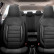 Juego de fundas de asiento universales de tela CityBug Sport Plus Black - 9 piezas - aptas para airbag lateral, Miniatura 4