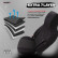 Juego de fundas de asiento universales de tela CityBug Sport Plus Black - 9 piezas - aptas para airbag lateral, Miniatura 8