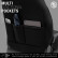 Juego de fundas de asiento universales de tela y cuero 'Limited', negro con costuras rojas - 11 piezas, Miniatura 9