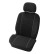 Juego de fundas para sillas 'Velours' negro/gris, 4 piezas, Miniatura 2