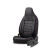 Juego de fundas universales para asientos CityBug de cuero y tela Comfortline negro/gris (9 piezas), Miniatura 2