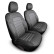 Juego de fundas de asiento de tela de diseño original 1+1 adecuado para Ford Transit Custom 2012-
