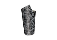 Lámina Foliatec para diseño de cabina, color negro carbono forjado, estructurada, 50 x 50 cm