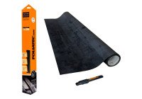 Lámina protectora Foliatec Cockpit Design Panther (efecto Alcantara) - Negro - 75 x 140 cm