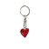 Llavero de acero inoxidable - 'Corazón' Rojo