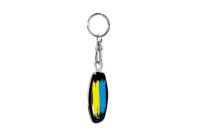 Llavero de acero inoxidable - Emblema/Bandera UA+PL