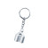 Llavero Simoni Racing con doble escape - Plateado