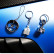 Llavero Simoni Racing con doble escape - Plateado, Miniatura 2