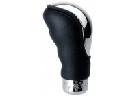 Pomo de cambio Simoni Racing Brio - Cromo/Cuero negro