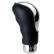 Pomo de cambio Simoni Racing Brio - Cromo/Cuero negro