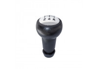 Pomo de cambio Simoni Racing OEM compatible con varios modelos Citroën/Peugeot - ABS negro + patrón de cambio cromado
