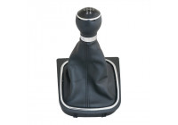 Pomo de cambio Simoni Racing OEM para Volkswagen Golf VI/Jetta - Cuero negro + 2 patrones de cambio