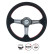 Volante deportivo de alta gama Simoni Racing Carlos 350 mm - Carbono auténtico - Ante negro + costuras rojas, Miniatura 2