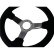 Volante deportivo Simoni Racing Carrera 320 mm - Ante negro (Deep Dish - 47 mm), Miniatura 2