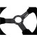 Volante deportivo Simoni Racing Carrera 320 mm - Ante negro (Deep Dish - 47 mm), Miniatura 4