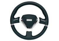 Volante deportivo Simoni Racing Montecarlo de 320 mm - Cuero negro