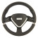Volante deportivo Simoni Racing Montecarlo de 320 mm - Cuero negro, Miniatura 2