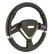 Volante deportivo Simoni Racing Montecarlo de 320 mm - Cuero negro, Miniatura 3
