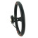 Volante deportivo universal 'Deep-Dish' - Ø350mm - Cuero PU negro + radios negros + franjas rojas, Miniatura 3
