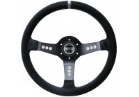 Volante deportivo universal Sparco 'L777 Piuma' - Alcántara negro - Diámetro 350 mm