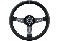 Volante deportivo universal Sparco 'L777 Piuma' - Cuero negro - Diámetro 350 mm