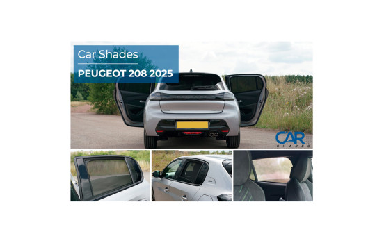 Juego de parasoles para puertas traseras compatibles con Peugeot 208 II 2019 (incl. e-208) (2 piezas), Imagen 8