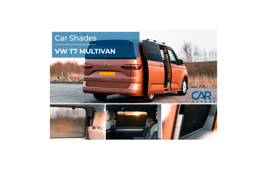 Juego de parasoles para puertas traseras compatibles con Volkswagen T7 Multivan 2021 (2 piezas), Imagen 8