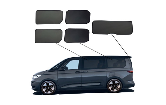 SunClip Visibility & Sunshade compatible con Volkswagen Multivan T7 2021- (distancia entre ejes larga)
