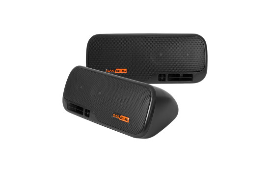 Altavoz de caja de 3 vías GAS MAD BK2-344 - negro, altavoz de montaje en superficie