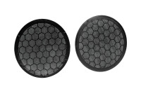 Juego de rejillas para altavoces Ø 165 mm Varios modelos Seat -Volkswagen Color: Negro > Puerta delantera/Puerta tra