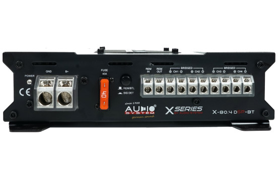 SISTEMA DE AUDIO SERIE DSP Amplificador de 4 canales (con DSP de ALTA POTENCIA de 8 canales y BT), Imagen 2