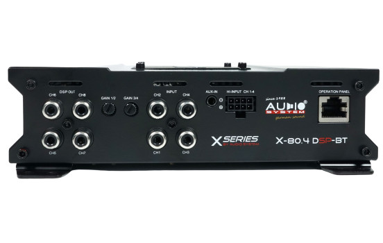 SISTEMA DE AUDIO SERIE DSP Amplificador de 4 canales (con DSP de ALTA POTENCIA de 8 canales y BT), Imagen 3