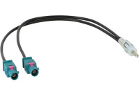 Adaptador Antena 2x FAKRA (Z) -> DIN (m)
