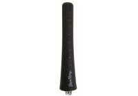 Antena de goma de aluminio Simoni Racing - Negra - Longitud 8 cm
