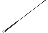 Antena de látigo 16V "bajo ruido" AM/FM 41cm, con adaptadores M5 y M6