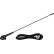 Antena de techo universal AM/FM con ángulo de montaje de 0 a 70 grados