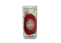 Cable de alimentación de 2,5 mm rojo de 10 m en blíster