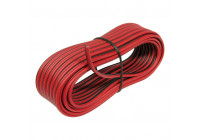 Cable de altavoz 2x0,75 mm2 negro/rojo 10 m