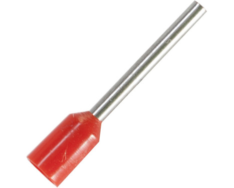 Manguito terminal para cable de 1,5 mm² con aislamiento rojo