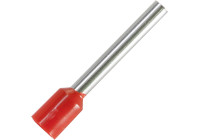 Manguito terminal para cable de 2,5 mm² con aislamiento rojo