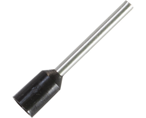 Manguito terminal para cable de tamaño: 0,75 mm² con aislamiento negro