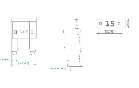 Mini fusible de cuchilla, Imagen 2