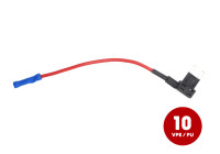 Portafusibles con sistema de derivación para cajeros automáticos (10 unidades, incluye 10 fusibles de 10 A y 10 fusibl