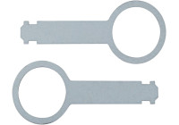 Llave de desbloqueo Audi- Volkswagen- Seat- Skoda con cerradura de liberación vertical (2 piezas)
