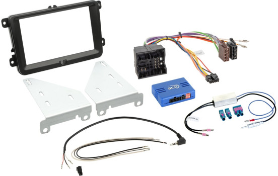 Kit 2 DIN Volkswagen - Seat - Skoda negro, Imagen 2