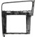 Panel 2 DIN 10" con compartimento portaobjetos VW Golf 2012-2020 Plata, Miniatura 4