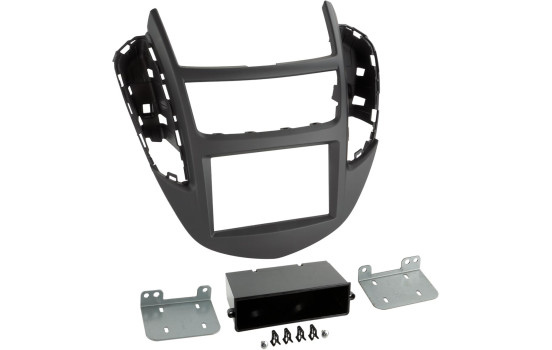 Panel 2 DIN con compartimento portaobjetos Chevrolet Trax 2013-2017 negro